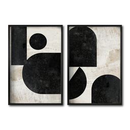 [Abstracto  030 A Y B-GN] Juego abstracto figuras cuadro decorativo codigo 030 A Y B-GN // MP