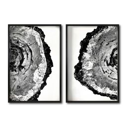 [Abstracto  034 A Y B-GN] Juego abstracto negro y blanco cuadro decorativo codigo 034 A Y B-GN // MP
