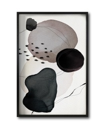 [Abstracto  055-MN] Negro arena cuadro decorativo codigo 055-MN // MP