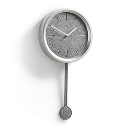 [AA1886R82] Nexo reloj pared péndulo metal plata