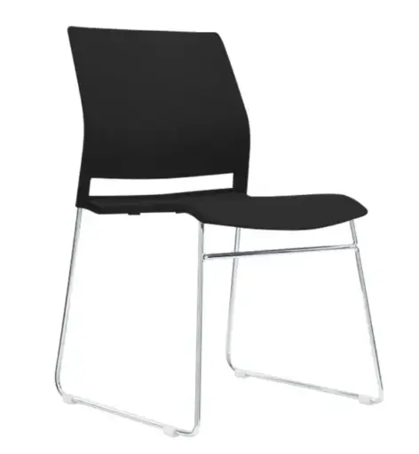 [62264SI] Walker silla de visita negra // Pedido especial min. 4 pzs.