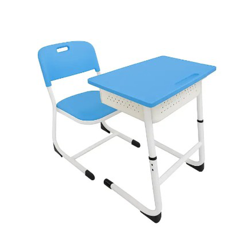 [62302PU] Escritorio + Silla Junior ajustable azul pastel