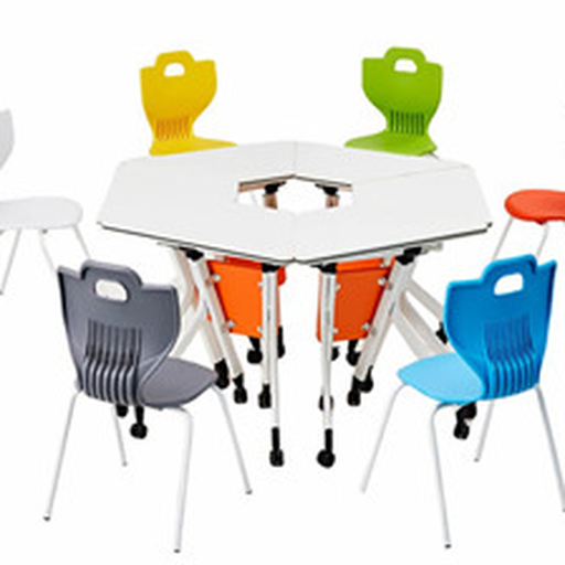[62331PU] Escritorio IQ individual + Silla Legión 