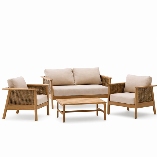 [62621SE] Set Alabe sofá + 2 sillones + mesa // Exterior 100%