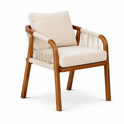 [62844SI] Pichilingue silla madera, cuerda de palma y loneta // Exterior 100%