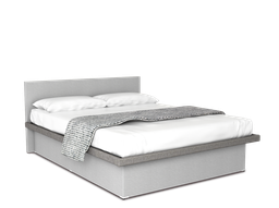 [COB-MA-TI] Cunert base de cama matrimonial con laminado de madera color titanio // MS