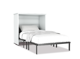 [SBNAIN-CO] Neruti cama abatible individual con laminado de madera color concreto // MS