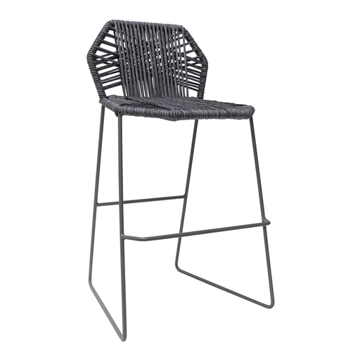 [CMX001BAT ] Acapulco banco hexagonal acero galvanizado y textilene // Exterior 100%