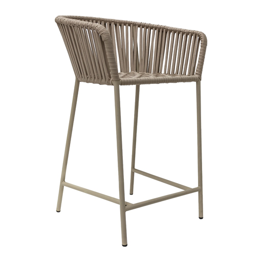 [CMX035DT] Jalisco banco acero galvanizado beige cuerda textilene beige // Exterior 100%