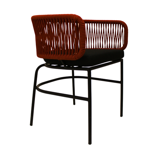 [CMXSI08 ] Avandaro silla metal negro // Exterior techado.