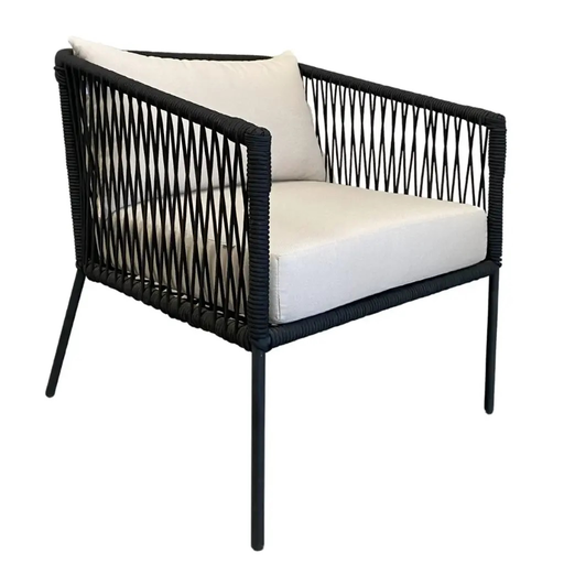 [58848SIT] Tequila sillón acero galvanizado, textilene y loneta // Exterior 100 %