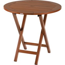 [MesaCircularPlegable4PlazasFittrendo13781072] Rentra mesa plegable de madera de jatoba // MP