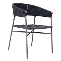 [ZAE02727] Zamora silla metal gris cuerda gris