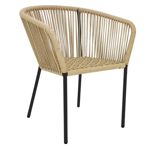 [53263SIT] Ameca silla acero galvanizado y textilene // Exterior 100% 