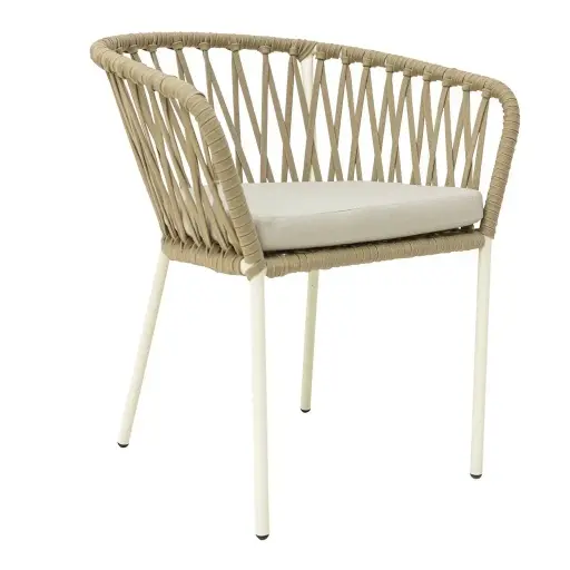 [BUF-M01T] Arandas silla acero galvanizado, textilene y loneta // Exterior 100% 