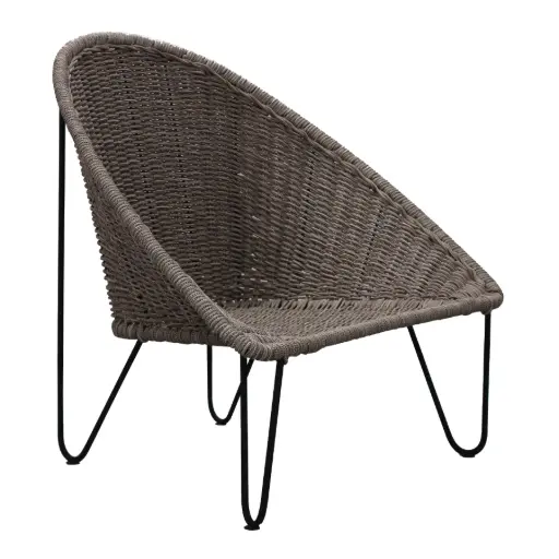 [CMX038T] Cabo sillón acero galvanizado y textilene // Exterior 100% 