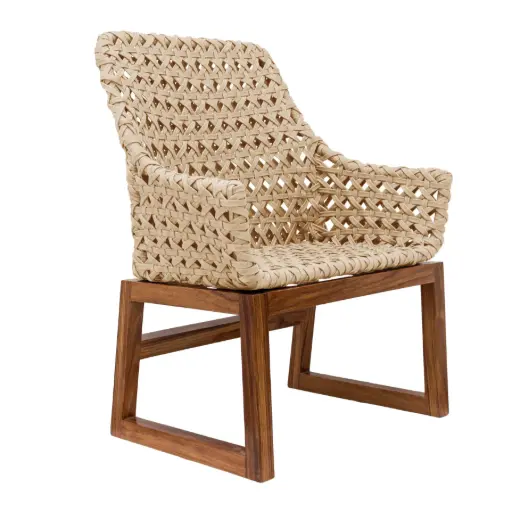 [CMX041T] Bacalar sillón beige // Exterior 100% 