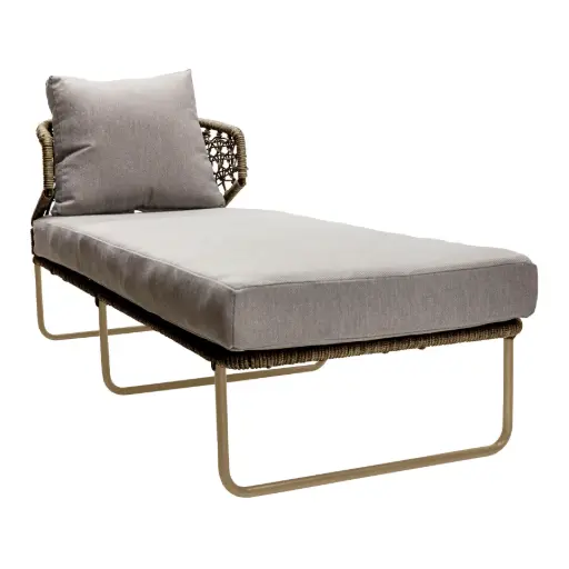 [65109CAT] Yelapa camastro acero galvanizado beige cuerda textilene beige tela loneta // Exterior 100% 