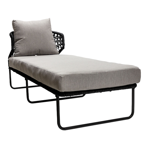 [65111CAT] Yelapa camastro acero galvanizado negro cuerda textilene negra tela loneta // Exterior 100% 