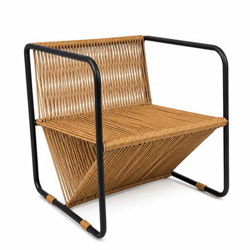 [65136SI] Acapulco sillón acero galvanizado y textilene // Exterior 100%