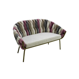 [55017SF] Salamanca sofa gris, beige y rosa // CS