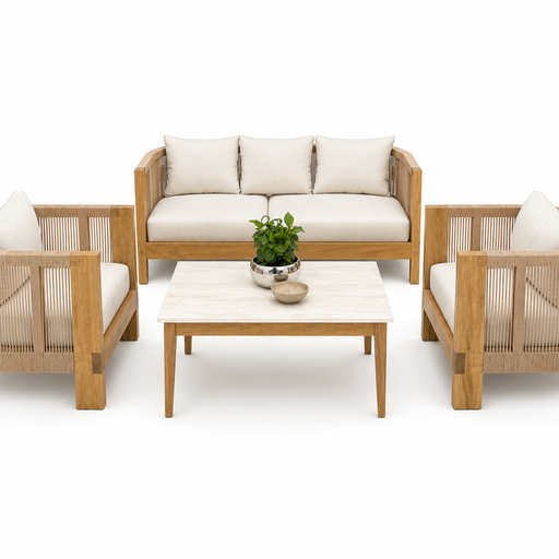 [65152SE] Set Costa Alegre 3+1+1+mesa // Exterior techado