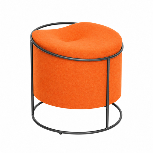[65416TA] Elektro taburete base metalica naranja // MP