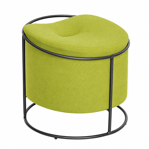 [65417TA] Elektro taburete base metalica verde limón // MP