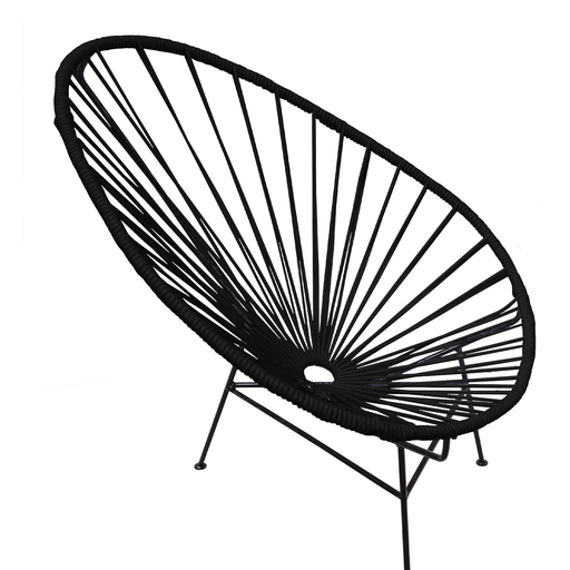 [ACAPX0967] Acapulco silla original metal negro y cuerda a elegir // Exterior techado