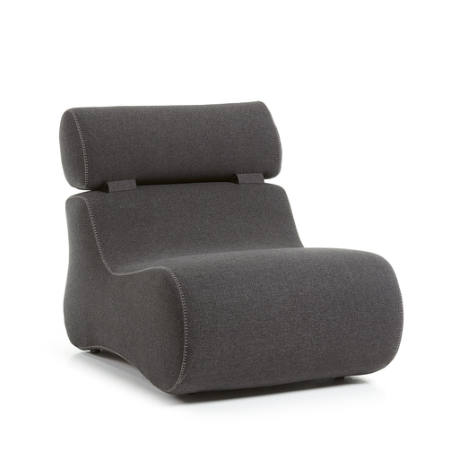 [S442VA02] Club butaca sillon tela grafito // Outlet