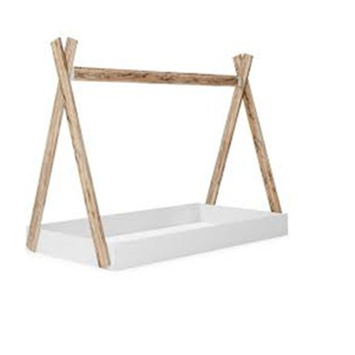 [EB1221-121] Piperton cama infantil en caja bco/cafe // Outlet