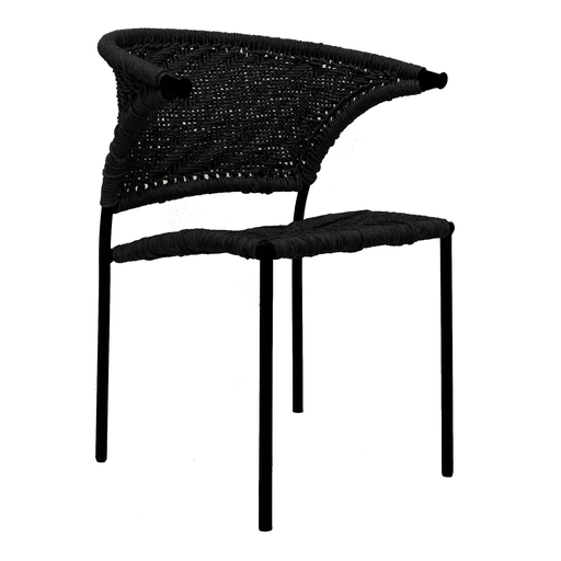[7744SI] Taxco silla negro // Exterior techado 