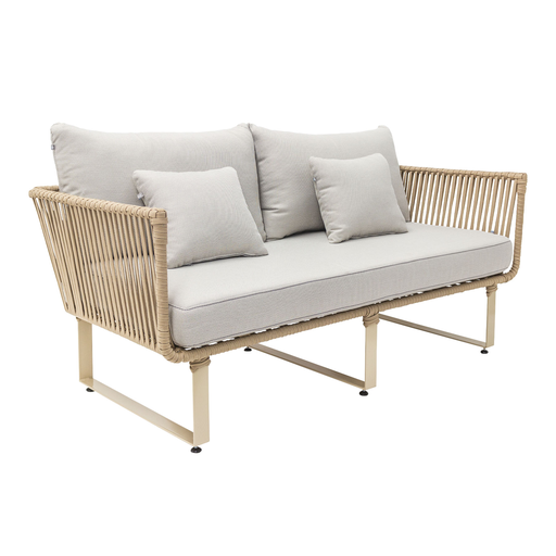 [24793SIT] Vallarta love acero galvanizado beige textilene beige y loneta // Exterior 100%