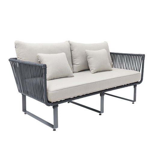[48991SIT] Vallarta love acero galvanizado gris textilene gris y loneta // Exterior 100%